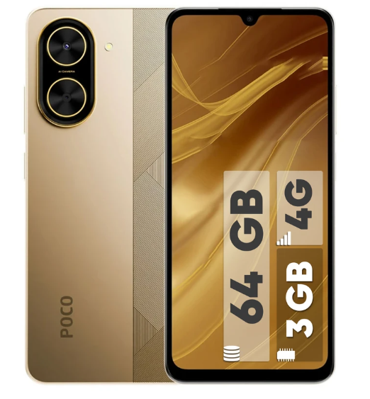 گوشی موبایل شیائومی مدل Poco C71 دو سیم کارت ظرفیت 64 گیگابایت و رم 3 گیگابایت