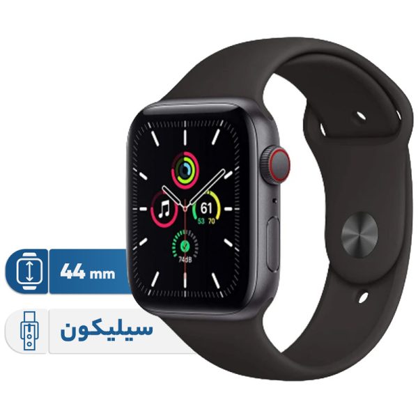 ساعت هوشمند اپل واچ سری SE مدل 44mm Aluminum Case with Sport silicone Band — تصویر ۱