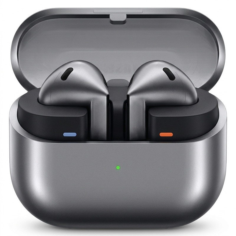 هدفون بلوتوثی سامسونگ مدل Galaxy Buds3 با نویز کنسلینگ فعال (ANC)، نویز کنسلینگ میکروفون (ENC)، درگاه شارژ USB